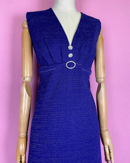 Vestido 60s Purple Diamond