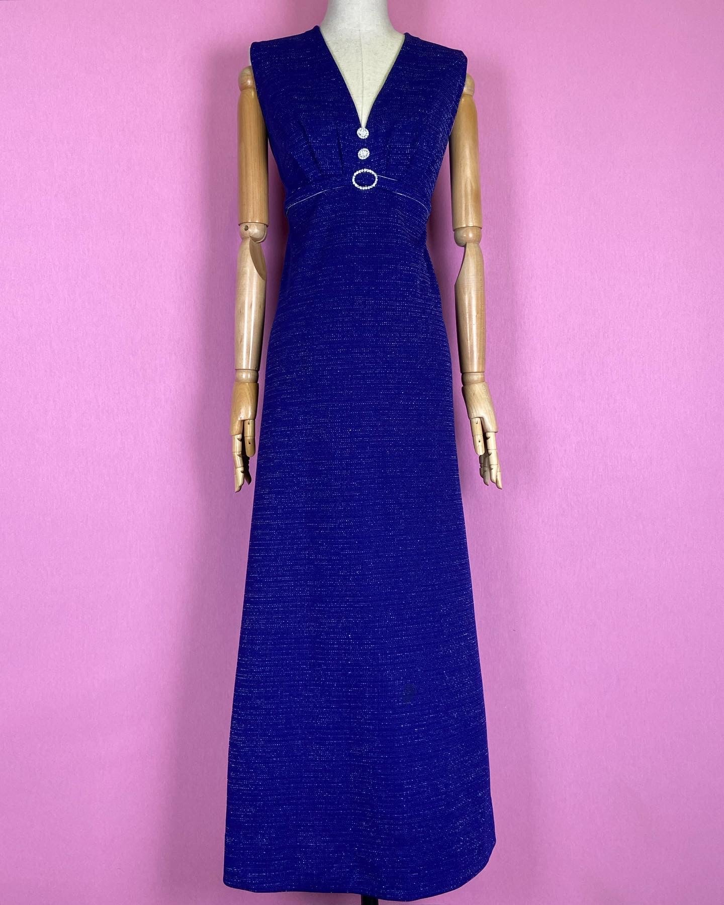 Vestido 60s Purple Diamond